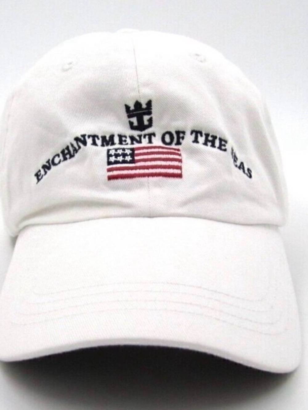 Rare Unisex Enchantment of the Seas White Embroidered Baseball Cap